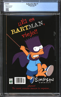 Radioactive Man (1996) #1 Mexican Edition CGC 9.2 NM-