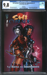Shi/Cyblade: The Battle For Independents (1995) #1 Variant Cover CGC 9.8 NM/MT