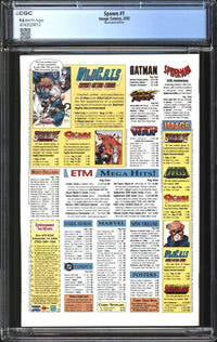 Spawn (1992) #  1 Newsstand Edition CGC 9.6 NM+