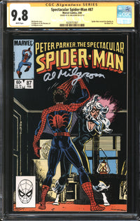 Spectacular Spider-Man (1976) # 87 CGC Signature Series 9.8 NM/MT Signed Al Milgrom