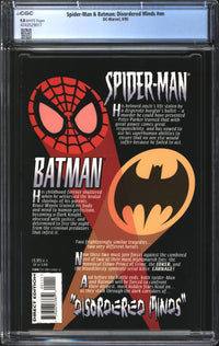 Spider-Man & Batman: Disordered Minds (1995) #1 CGC 9.8 NM/MT