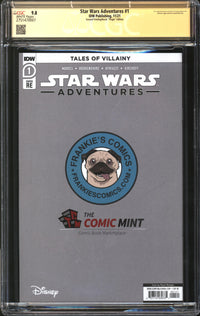 Star Wars Adventures (2020) #1 Second Printing/Virgin Edition CGC Signature Series 9.8 NM/MT Signed/Sketch Rose Besch