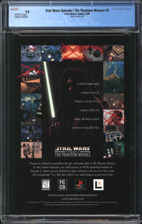 Star Wars: Episode I - The Phantom Menace (1999) #3 Photo Variant Cover CGC 9.8 NM/MT