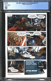 Star Wars: Knights Of The Old Republic (2006) #31 CGC 9.8 NM/MT
