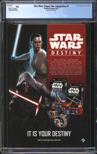 Star Wars: Rogue One Adaptation (2017) #1 Movie Variant Cover CGC 9.8 NM/MT