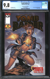 Tomb Raider (1999) #1 Tower Records Gold Foil Edition CGC 9.8 NM/MT