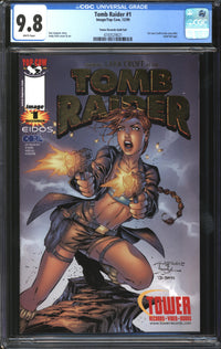 Tomb Raider (1999) #1 Tower Records Gold Foil Edition CGC 9.8 NM/MT