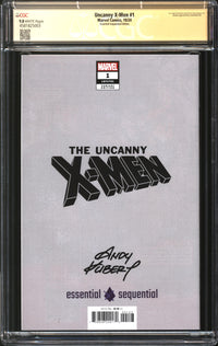 Uncanny X-Men (2024) #1 Andy Kubert Essential Sequential Edition CGC Signature Series 9.8 NM/MT Signed Andy Kubert