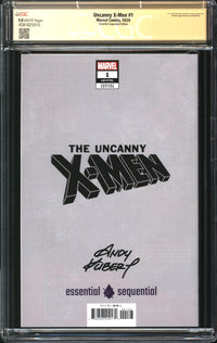 Uncanny X-Men (2024) #1 Andy Kubert Essential Sequential Edition CGC Signature Series 9.8 NM/MT Signed Andy Kubert