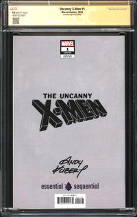 Uncanny X-Men (2024) #1 Andy Kubert Essential Sequential Edition CGC Signature Series 9.6 NM+ Signed Andy Kubert