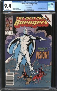 West Coast Avengers (1985) #45 Newsstand Edition CGC 9.4 NM