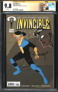 Invincible (2003) #  1 CGC Signature Series 9.8 NM/MT Signed/Sketch Ryan Ottley