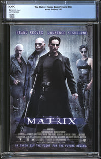 Matrix: Comic Book Preview (1999) #1 CGC 9.8 NM/MT