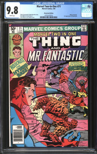 Marvel Two-In-One (1974) #71 Newsstand Edition CGC 9.8 NM/MT