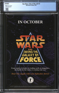 Star Wars: Tales Of The Jedi - The Freedon Nadd Uprising (1994) #2 CGC 9.8 NM/MT