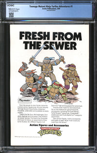 Teenage Mutant Ninja Turtles Adventures (1989) # 1 Newsstand Edition CGC 9.4 NM