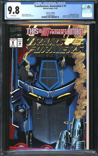 Transformers: Generation 2 (1993) #1 Collector's Edition CGC 9.8 NM/MT