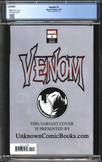 Venom (2018) # 1 Mike Mayhew Variant Cover A CGC 9.8 NM/MT