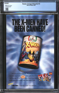 Venom: Carnage Unleashed (1995) #3 CGC 9.8 NM/MT