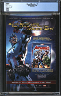 Marvel Zombies (2006) #1 Variant Cover CGC 9.8 NM/MT