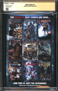 White Widow (2018) #1 CGC x JSA Signature Series 9.8 NM/MT Signed Benny Powell & Jamie Tyndall