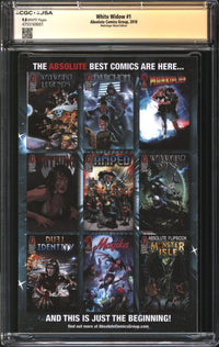 White Widow (2018) #1 Webslinger Metal Edition CGC x JSA Signature Series 9.8 NM/MT Signed Jamie Tyndall
