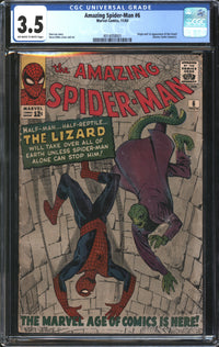 Amazing Spider-Man (1963) #  6 CGC 3.5 VG-