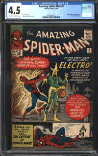 Amazing Spider-Man (1963) #  9 CGC 4.5 VG+