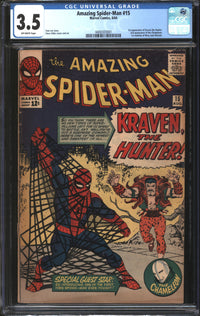 Amazing Spider-Man (1963) # 15 CGC 3.5 VG-