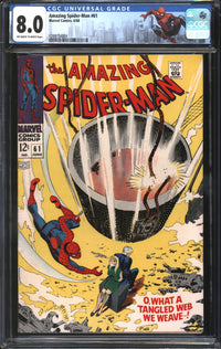 Amazing Spider-Man (1963) # 61 CGC 8.0 VF