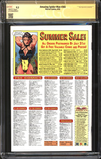 Amazing Spider-Man (1963) #365 CGC Signature Series 9.2 NM- Signed/Sketch Rick Leonardi