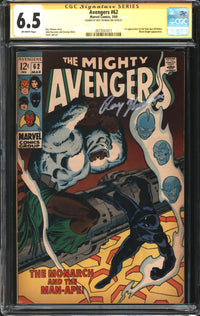 Avengers (1963) # 62 CGC Signature Series 6.5 FN+ Signed Roy Thomas