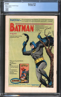 Batman (1940) #171 CGC 5.0 VG/FN