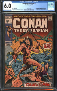 Conan The Barbarian (1970) #  1 CGC 6.0 FN