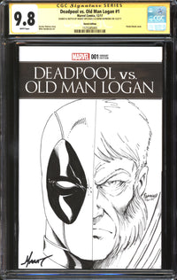 Deadpool Vs. Old Man Logan (2017) #1 Sketch Edition CGC Signature Series 9.8 NM/MT Signed/Sketch Marat Mychaels & Norm Rapmund