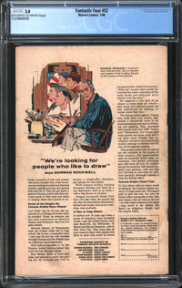 Fantastic Four (1961) # 52 CGC 3.0 GD/VG