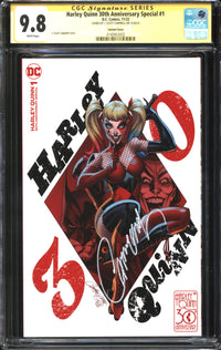 Harley Quinn 30th Anniversary Special (2022) #1 Variant Cover CGC Signature Series 9.8 NM/MT Signed J. Scott Campbell