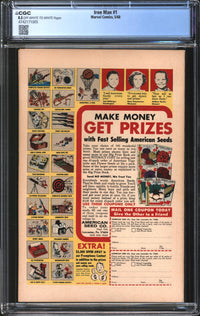 Iron Man (1968) #  1 CGC 8.5 VF+