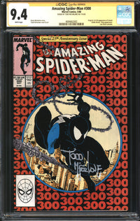 Amazing Spider-Man (1963) #300 CGC Signature Series 9.4 NM Signed Todd McFarlane