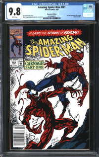 Amazing Spider-Man (1963) #361 Newsstand Edition CGC 9.8 NM/MT
