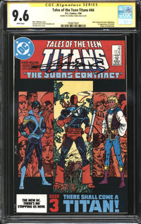 Tales Of The Teen Titans (1984) #44 CGC Signature Series 9.6 NM+ Signed George Perez