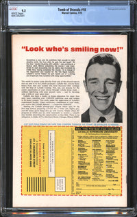 Tomb Of Dracula (1972) #10 CGC 9.2 NM-