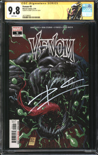 Venom (2018) # 9 CGC Signature Series 9.8 NM/MT Signed Donny Cates