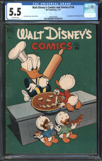 Walt Disney's Comics And Stories (1940) #134 CGC 5.5 FN-