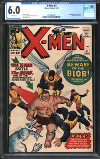 X-Men (1963) #  3 CGC 6.0 FN