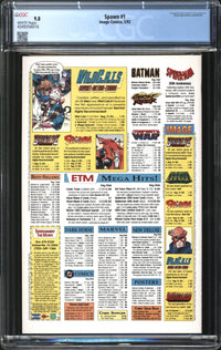 Spawn (1992) #  1 CGC 9.8 NM/MT
