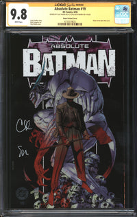 Absolute Batman (2024) #19 Clay Mann Variant CGC Signature Series 9.8 NM/MT Signed Clay Mann & Seth Mann