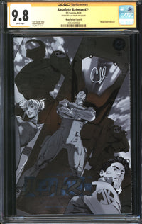 Absolute Batman (2024) #21 Clay Mann Variant Cover B CGC Signature Series 9.8 NM/MT Signed Clay Mann