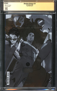 Absolute Batman (2024) #21 Clay Mann Variant Cover B CGC Signature Series 9.8 NM/MT Signed Clay Mann