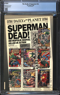 Death Of Superman (1993) #1 Newsstand Edition CGC 9.2 NM-